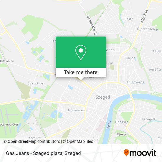Gas Jeans - Szeged plaza map