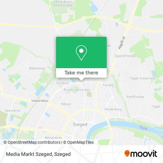 Media Markt Szeged map