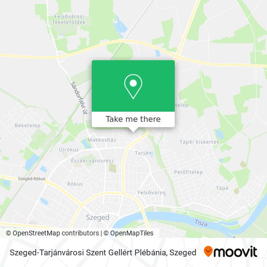 Szeged-Tarjánvárosi Szent Gellért Plébánia map