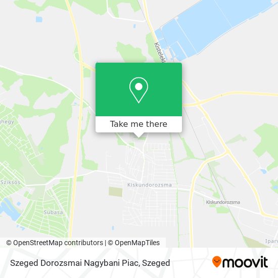 Szeged Dorozsmai Nagybani Piac map