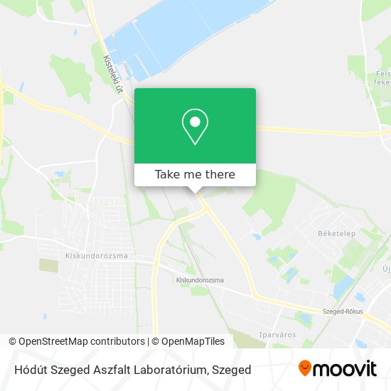 Hódút Szeged Aszfalt Laboratórium map