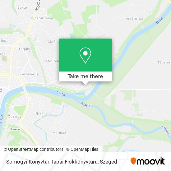 Somogyi-Könyvtár Tápai Fiókkönyvtára map