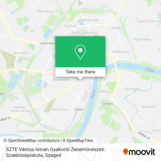 SZTE Vántus István Gyakorló Zeneművészeti Szakközépiskola map