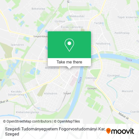 Szegedi Tudományegyetem Fogorvostudományi Kar map