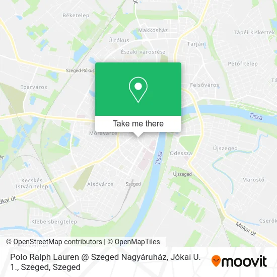 Polo Ralph Lauren @ Szeged Nagyáruház, Jókai U. 1., Szeged map