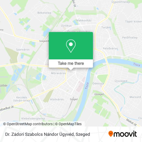 Dr. Zádori Szabolcs Nándor Ügyvéd map
