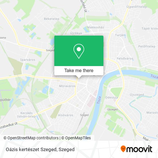 Oázis kertészet Szeged map