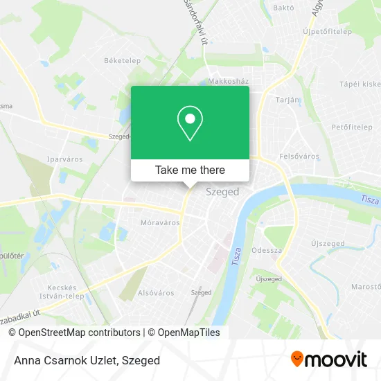 Anna Csarnok Uzlet map