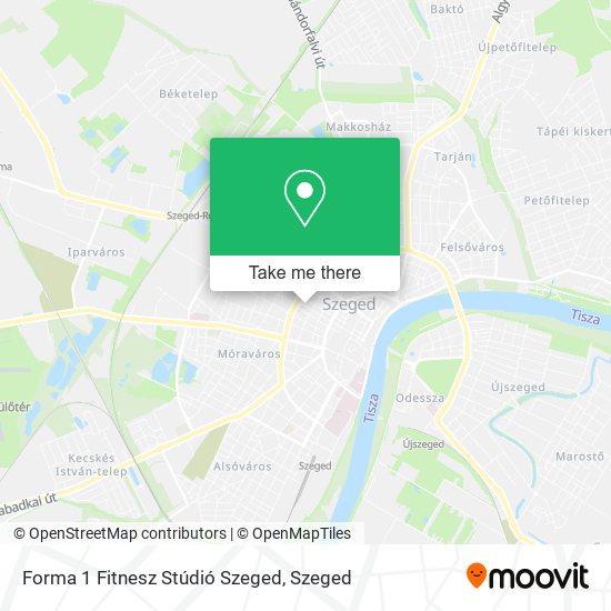 Forma 1 Fitnesz Stúdió Szeged map