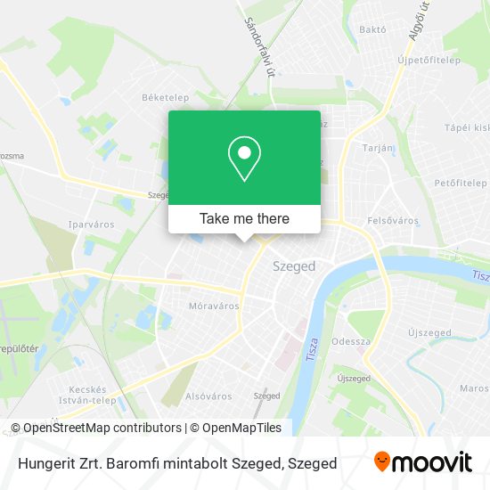 Hungerit Zrt. Baromfi mintabolt Szeged map