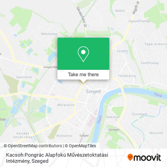 Kacsoh Pongrác Alapfokú Művészetoktatási Intézmény map