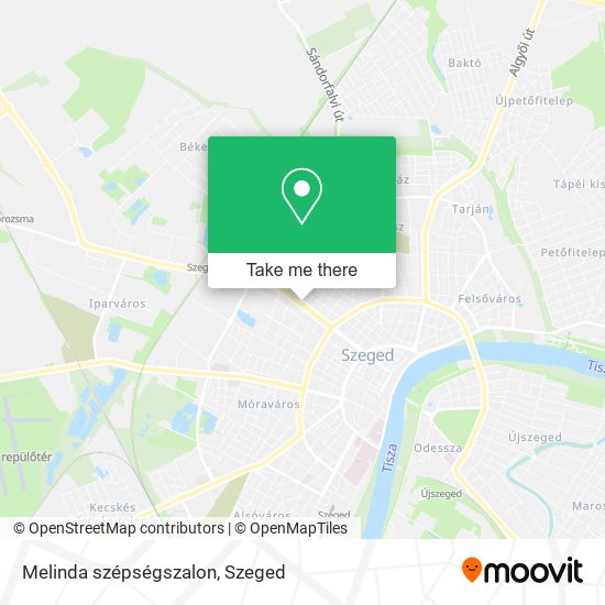 Melinda szépségszalon map