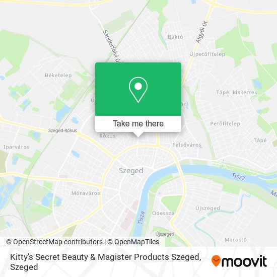 Kitty's Secret Beauty & Magister Products Szeged map