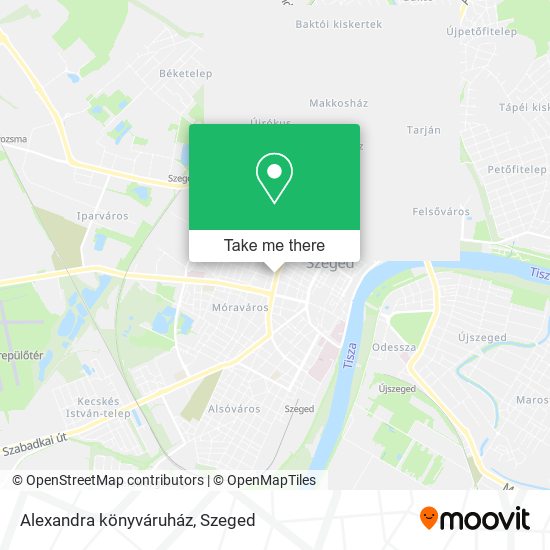 Alexandra könyváruház map