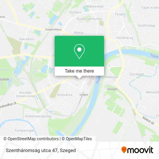Szentháromság utca 47 map