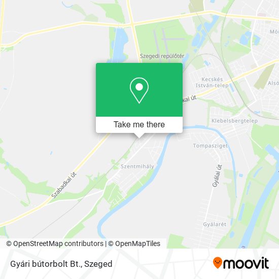 Gyári bútorbolt Bt. map