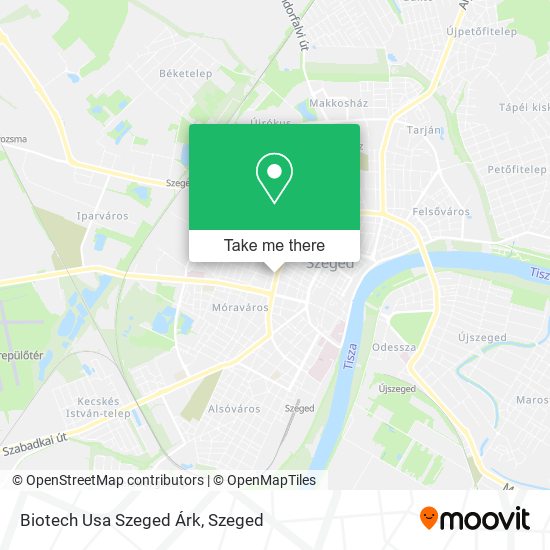 Biotech Usa Szeged Árk map