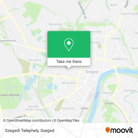 Szegedi Telephely map