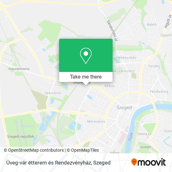 Üveg-vár étterem és Rendezvényház map