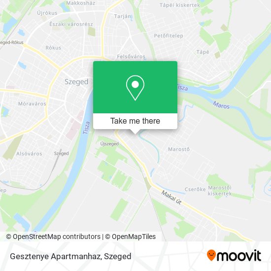 Gesztenye Apartmanhaz map