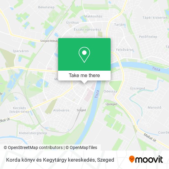 Korda könyv és Kegytárgy kereskedés map