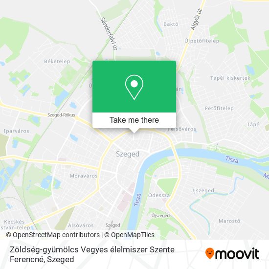 Zöldség-gyümölcs Vegyes élelmiszer Szente Ferencné map