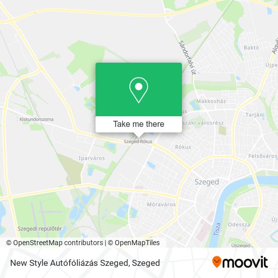 New Style Autófóliázás Szeged map