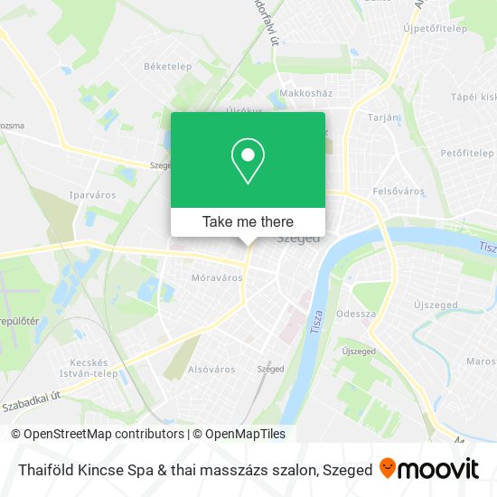 Thaiföld Kincse Spa & thai masszázs szalon map