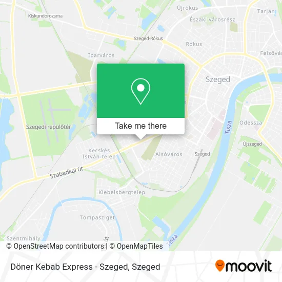 Döner Kebab Express - Szeged map