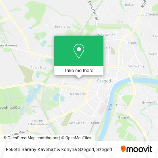 Fekete Bárány Kávéház & konyha Szeged map