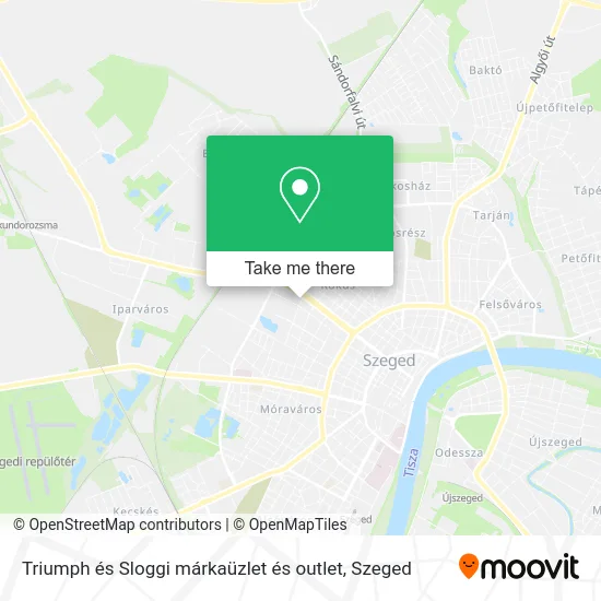 Triumph és Sloggi márkaüzlet és outlet map