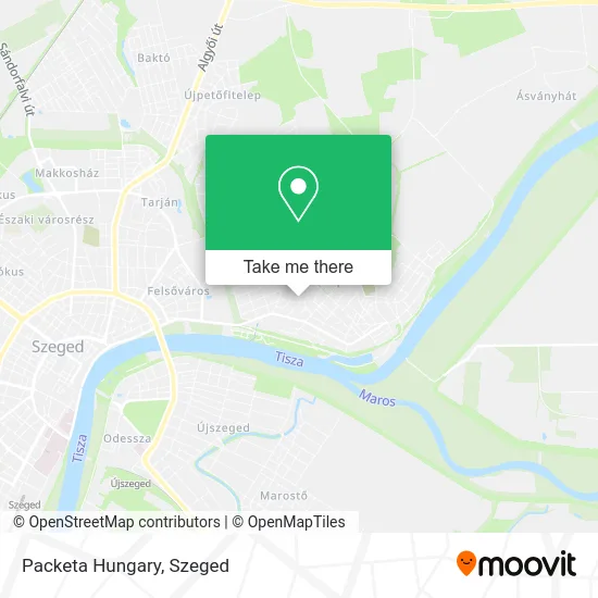 Packeta Hungary map