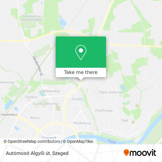 Autómosó Algyői út map