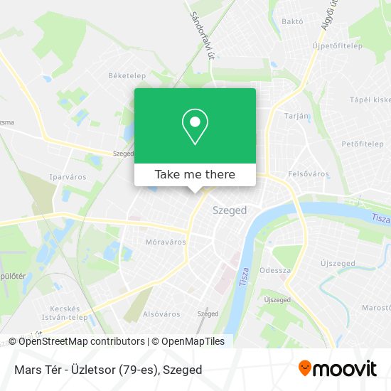 Mars Tér - Üzletsor (79-es) map