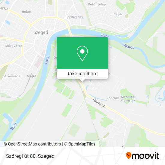 Szőregi út 80 map