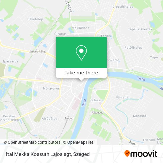 Ital Mekka Kossuth Lajos sgt map