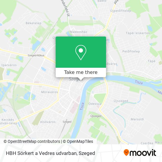 HBH Sörkert a Vedres udvarban map