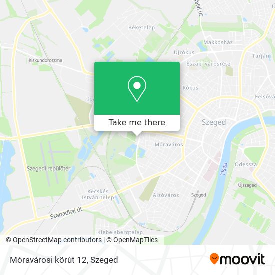 Móravárosi körút 12 map