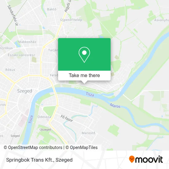 Springbok Trans Kft. map