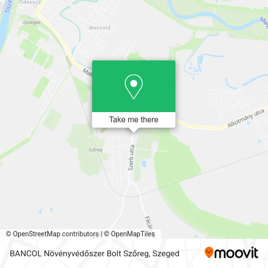 BANCOL Növényvédőszer Bolt Szőreg map