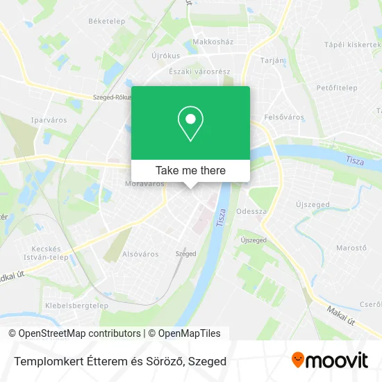 Templomkert Étterem és Söröző map
