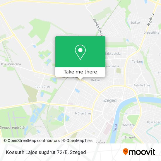 Kossuth Lajos sugárút 72/E map