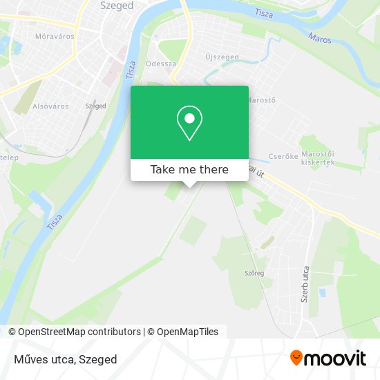 Műves utca map