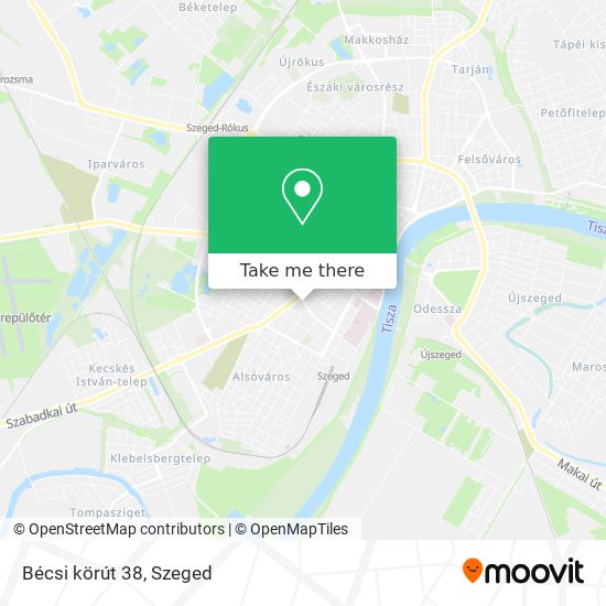 Bécsi körút 38 map