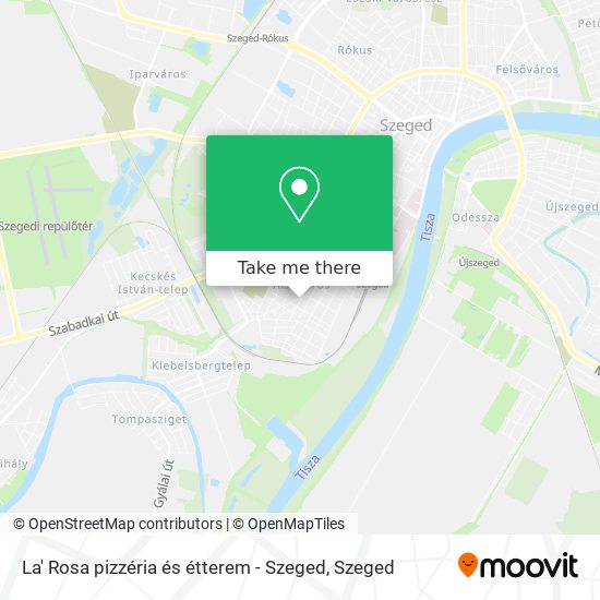 La' Rosa pizzéria és étterem - Szeged map