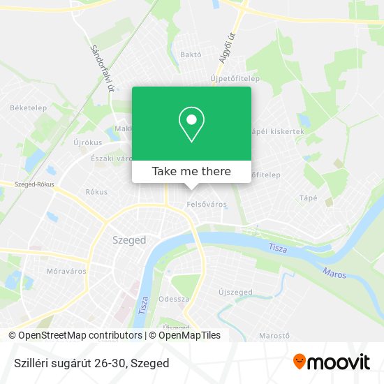 Szilléri sugárút 26-30 map