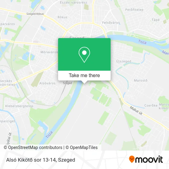 Alsó Kikötő sor 13-14 map