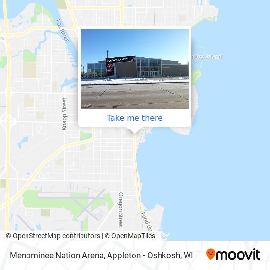 Mapa de Menominee Nation Arena