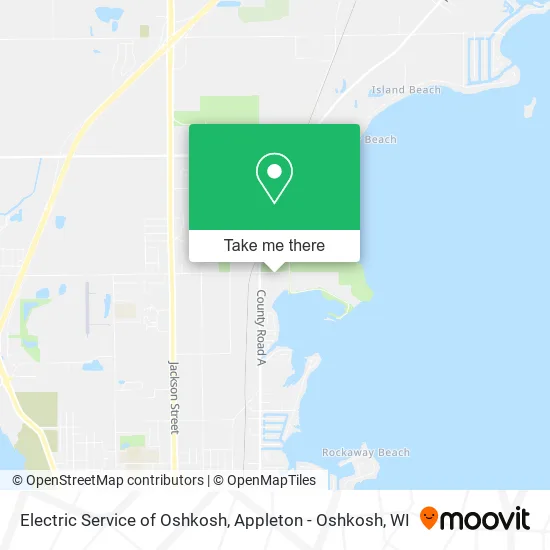 Electric Service of Oshkosh map