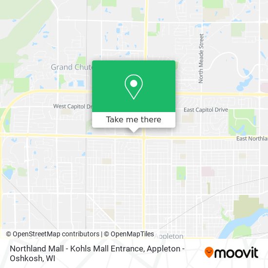 Northland Mall - Kohls Mall Entrance map